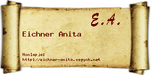 Eichner Anita névjegykártya